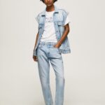 Women Denim Pepe Jeans Mary High Waisted Regular Fit Jeans 60J4019