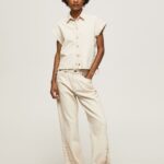 Women Denim Pepe Jeans Mayfair Midrise Relaxed Fit Jeans 60J4089