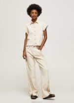 Women Denim Pepe Jeans Mayfair Midrise Relaxed Fit Jeans 60J4089
