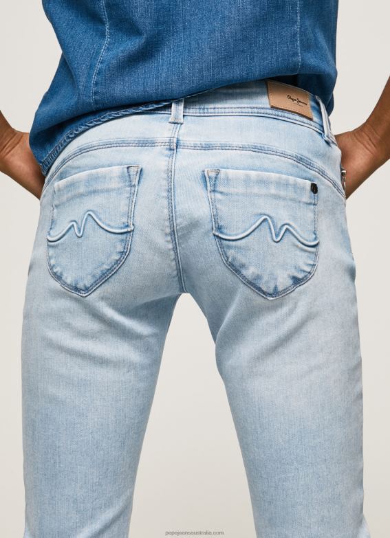 Women Denim Pepe Jeans New Brooke Midrise Regular Fit Jeans 60J4010 - Image 5