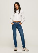 Women Denim Pepe Jeans New Brooke Midrise Regular Fit Jeans 60J4011