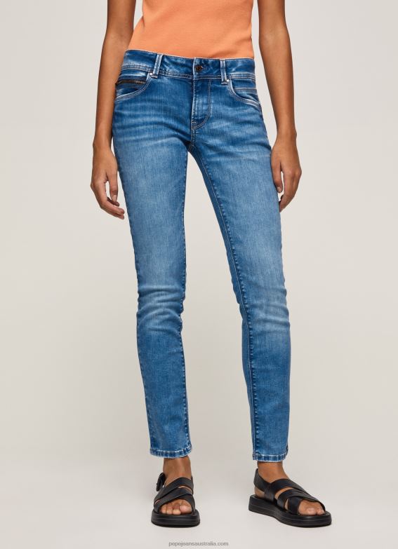Women Denim Pepe Jeans New Brooke Midrise Regular Fit Jeans 60J4027 - Image 2