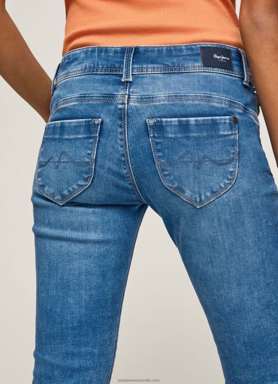 Women Denim Pepe Jeans New Brooke Midrise Regular Fit Jeans 60J4027 - Image 4