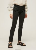 Women Denim Pepe Jeans New Brooke Regular Fit Mid Waist Jeans 60J407 - Image 2