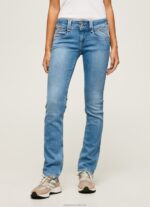 Women Denim Pepe Jeans New Gen Midrise Regular Fit Jeans 60J4013 - Image 2