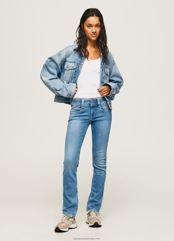 women_denim_pepe_jeans_new_gen_midrise_regular_fit_jeans_60j4013.jpg Women Denim Pepe Jeans New Gen Midrise Regular Fit Jeans 60J4013 - Image 1