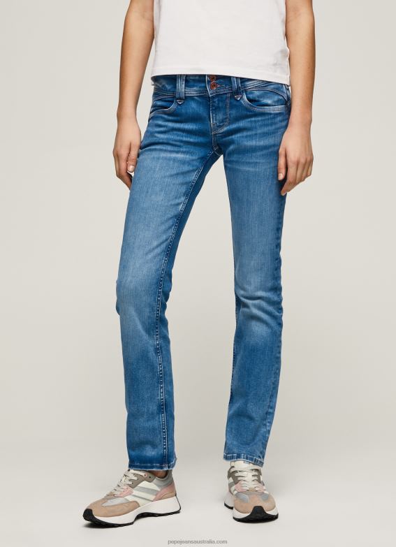 Women Denim Pepe Jeans New Gen Midrise Regular Fit Jeans 60J4014 - Image 2