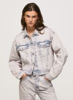 Women Denim Pepe Jeans Oversized Denim Jacket 60J40125 - Image 3