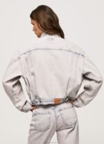 Women Denim Pepe Jeans Oversized Denim Jacket 60J40125 - Image 5