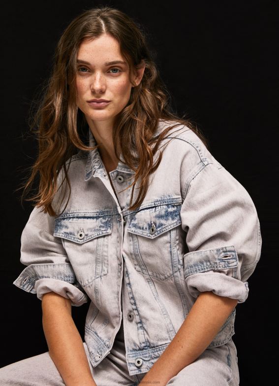 women_denim_pepe_jeans_oversized_denim_jacket_60j40125.jpg Women Denim Pepe Jeans Oversized Denim Jacket 60J40125 - Image 1