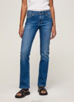 Women Denim Pepe Jeans Piccadilly Midrise Slim Fit Jeans 60J4075 - Image 2