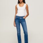 Women Denim Pepe Jeans Piccadilly Midrise Slim Fit Jeans 60J4075