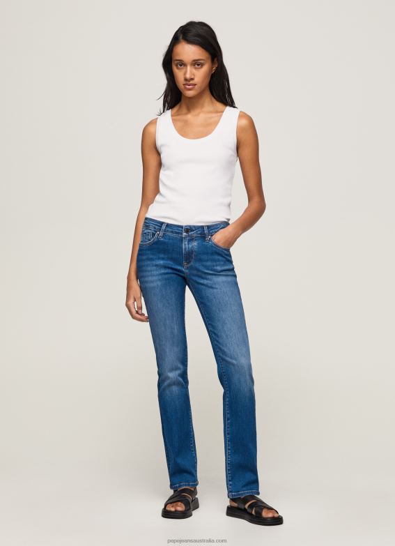 women_denim_pepe_jeans_piccadilly_midrise_slim_fit_jeans_60j4075.jpg Women Denim Pepe Jeans Piccadilly Midrise Slim Fit Jeans 60J4075 - Image 1