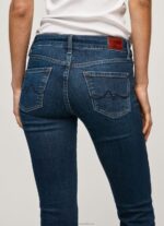 Women Denim Pepe Jeans Piccadilly Slim Fit Midrise Jeans 60J4065 - Image 5