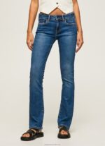 Women Denim Pepe Jeans Piccadilly Slim Fit Midrise Jeans 60J4071 - Image 2
