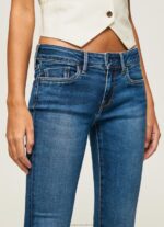 Women Denim Pepe Jeans Piccadilly Slim Fit Midrise Jeans 60J4071 - Image 3
