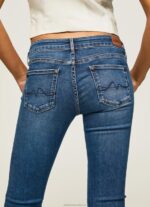 Women Denim Pepe Jeans Piccadilly Slim Fit Midrise Jeans 60J4071 - Image 5