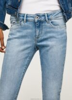 Women Denim Pepe Jeans Pixie Midrise Skinny Fit Jeans 60J4042 - Image 3