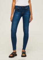 Women Denim Pepe Jeans Pixie Midrise Skinny Fit Jeans 60J4044 - Image 2