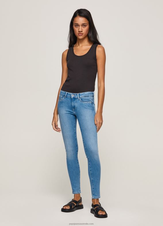 women_denim_pepe_jeans_pixie_midrise_skinny_fit_jeans_60j4051.jpg Women Denim Pepe Jeans Pixie Midrise Skinny Fit Jeans 60J4051 - Image 1