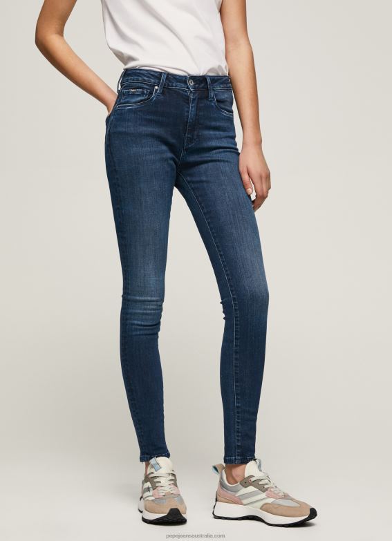Women Denim Pepe Jeans Regent High Waisted Skinny Fit Jeans 60J4045 - Image 2