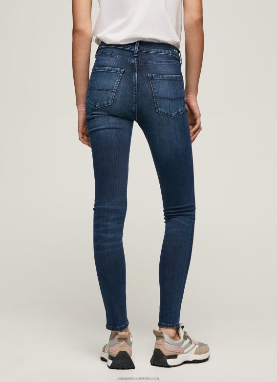 Women Denim Pepe Jeans Regent High Waisted Skinny Fit Jeans 60J4045 - Image 4