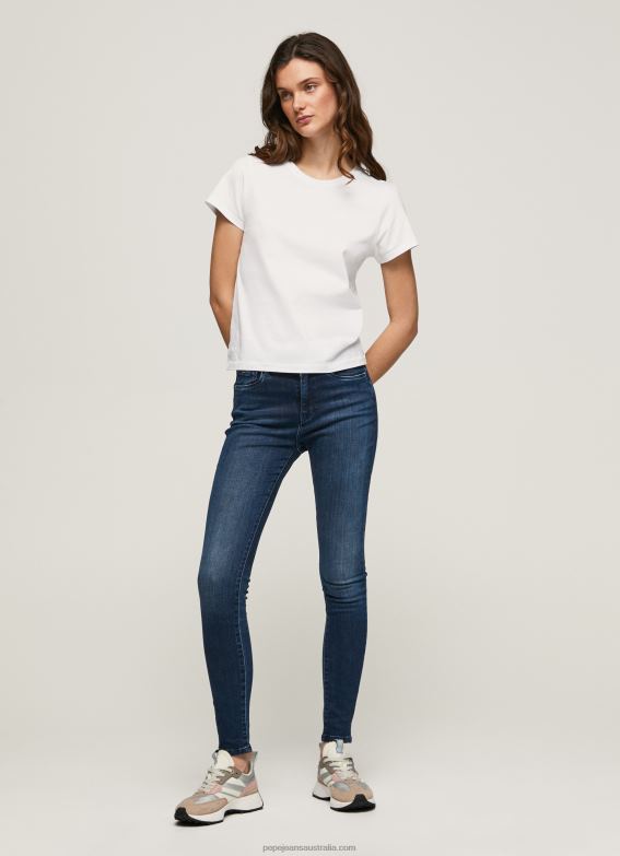 Women Denim Pepe Jeans Regent High Waisted Skinny Fit Jeans 60J4045 - Image 1