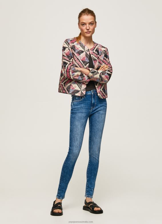 Women Denim Pepe Jeans Regent High Waisted Skinny Fit Jeans 60J4046 - Image 1