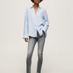 Women Denim Pepe Jeans Regent High Waisted Skinny Fit Jeans 60J4047
