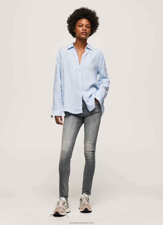 Women Denim Pepe Jeans Regent High Waisted Skinny Fit Jeans 60J4047 - Image 1