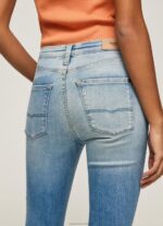 Women Denim Pepe Jeans Regent High Waisted Skinny Fit Jeans 60J4052 - Image 4
