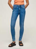 Women Denim Pepe Jeans Regent Skinny Fit High Waist Jeans 60J4058 - Image 2