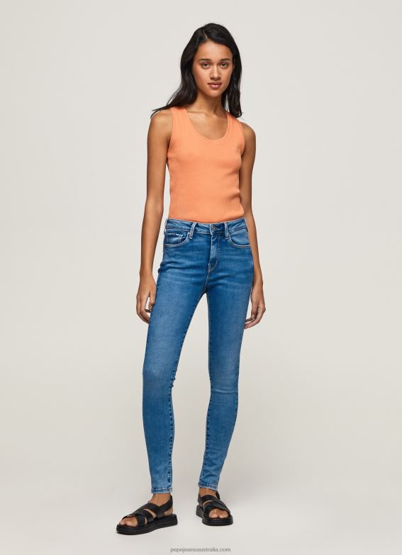 women_denim_pepe_jeans_regent_skinny_fit_high_waist_jeans_60j4058.jpg Women Denim Pepe Jeans Regent Skinny Fit High Waist Jeans 60J4058 - Image 1