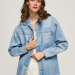 Women Denim Pepe Jeans Regular Fit Denim Overshirt 60J40352