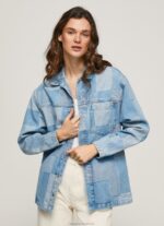 Women Denim Pepe Jeans Regular Fit Denim Overshirt 60J40352