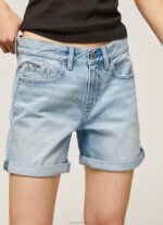 Women Denim Pepe Jeans Regular Fit Denim Shorts 60J40492 - Image 3