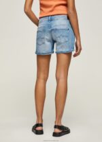 Women Denim Pepe Jeans Regular Fit Denim Shorts 60J40514 - Image 5
