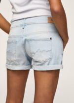 Women Denim Pepe Jeans Regular Fit Denim Shorts 60J40521 - Image 5