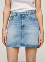 Women Denim Pepe Jeans Regular Fit Denim Skirt 60J40479 - Image 3