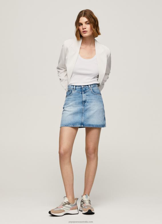 women_denim_pepe_jeans_regular_fit_denim_skirt_60j40479.jpg Women Denim Pepe Jeans Regular Fit Denim Skirt 60J40479 - Image 1