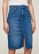 Women Denim Pepe Jeans Regular Fit Denim Skirt 60J40485 - Image 3