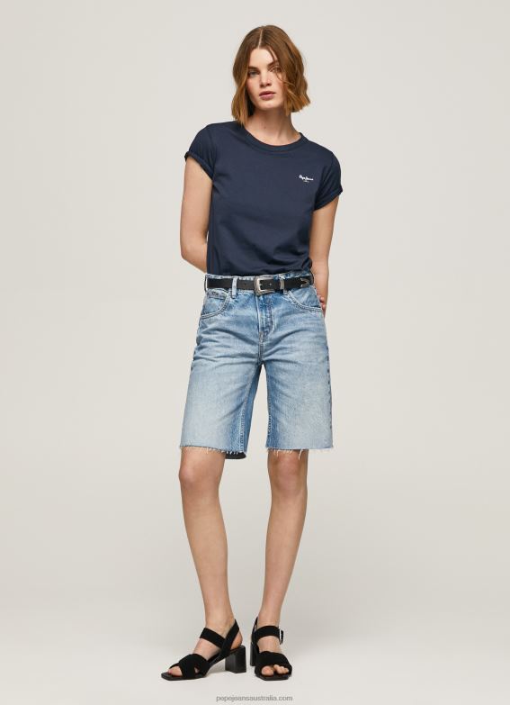 women_denim_pepe_jeans_relaxed_fit_denim_shorts_60j40486.jpg Women Denim Pepe Jeans Relaxed Fit Denim Shorts 60J40486 - Image 1