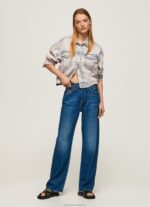 Women Denim Pepe Jeans Robyn Regular Fit High Waisted Jeans 60J401 - Image 2