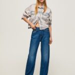 Women Denim Pepe Jeans Robyn Regular Fit High Waisted Jeans 60J401