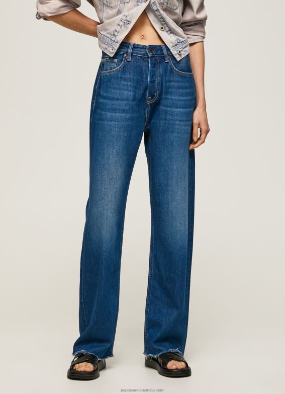 Women Denim Pepe Jeans Robyn Regular Fit High Waisted Jeans 60J401 - Image 4