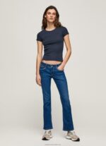 Women Denim Pepe Jeans Saturn Midrise Regular Fit Jeans 60J4021
