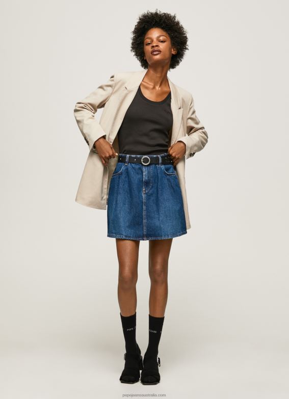 women_denim_pepe_jeans_short_cotton_denim_skirt_60j4099.jpg Women Denim Pepe Jeans Short Cotton Denim Skirt 60J4099 - Image 1