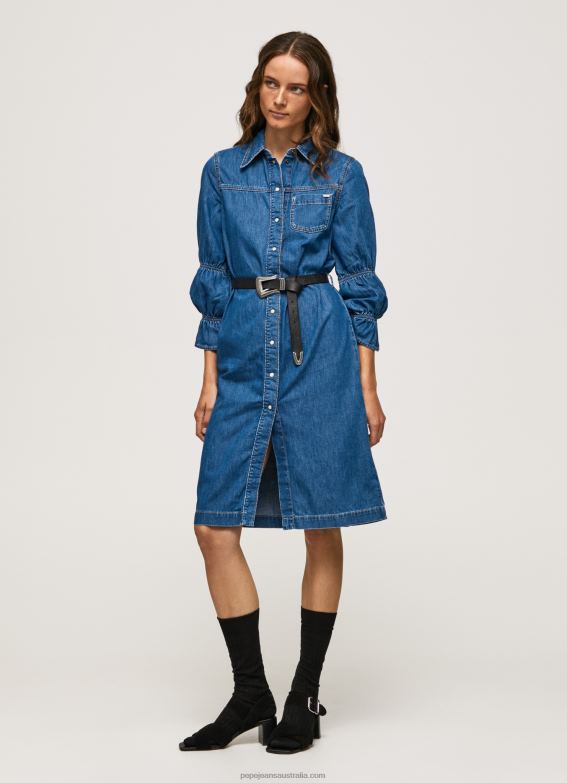 women_denim_pepe_jeans_short_denim_shirt_dress_60j40101.jpg Women Denim Pepe Jeans Short Denim Shirt Dress 60J40101 - Image 1