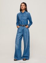 Women Denim Pepe Jeans Slim Fit Denim Shirt 60J40320 - Image 2