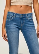 Women Denim Pepe Jeans Soho Midrise Skinny Fit Jeans 60J4048 - Image 3